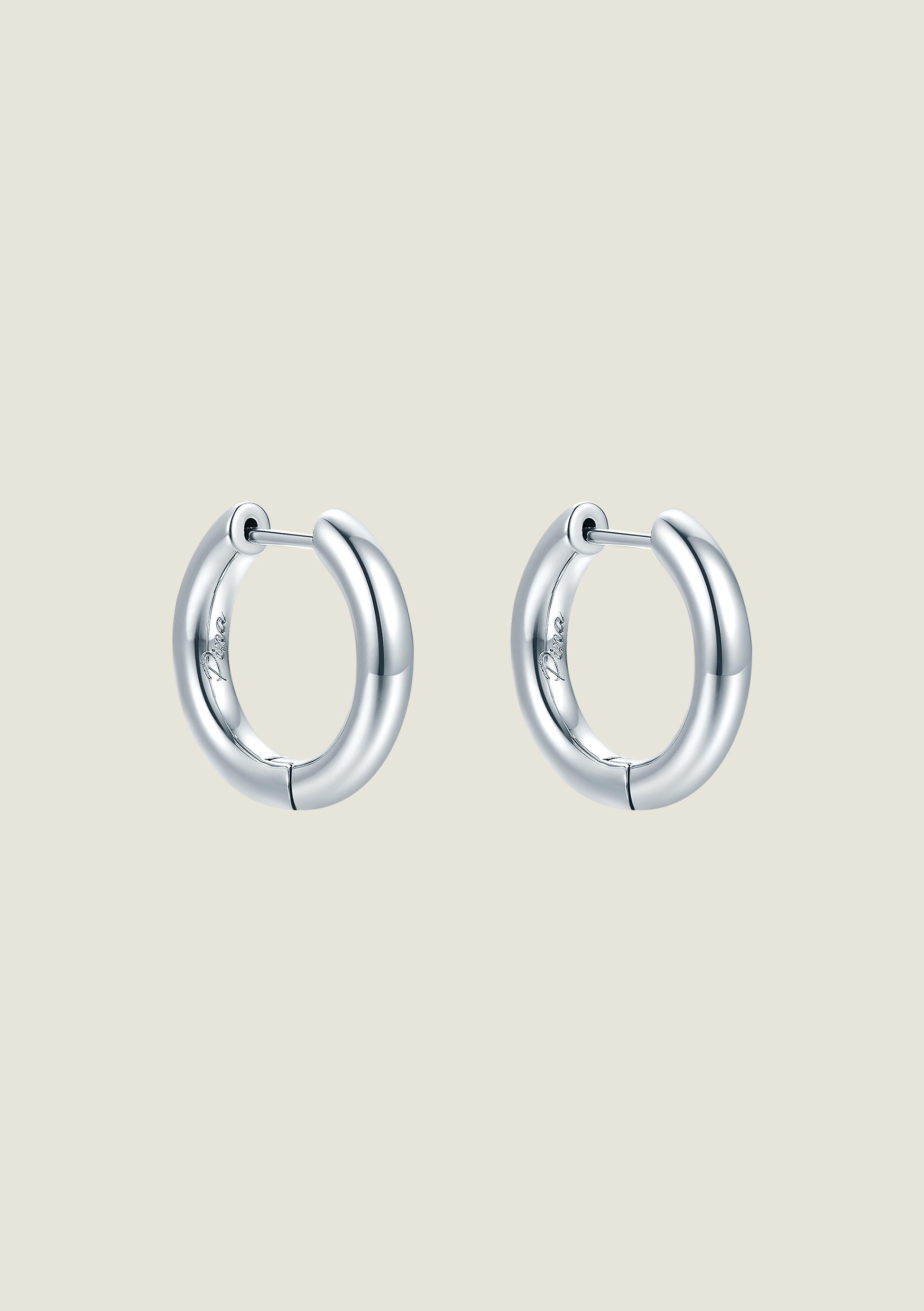 Large Silver Hoops
