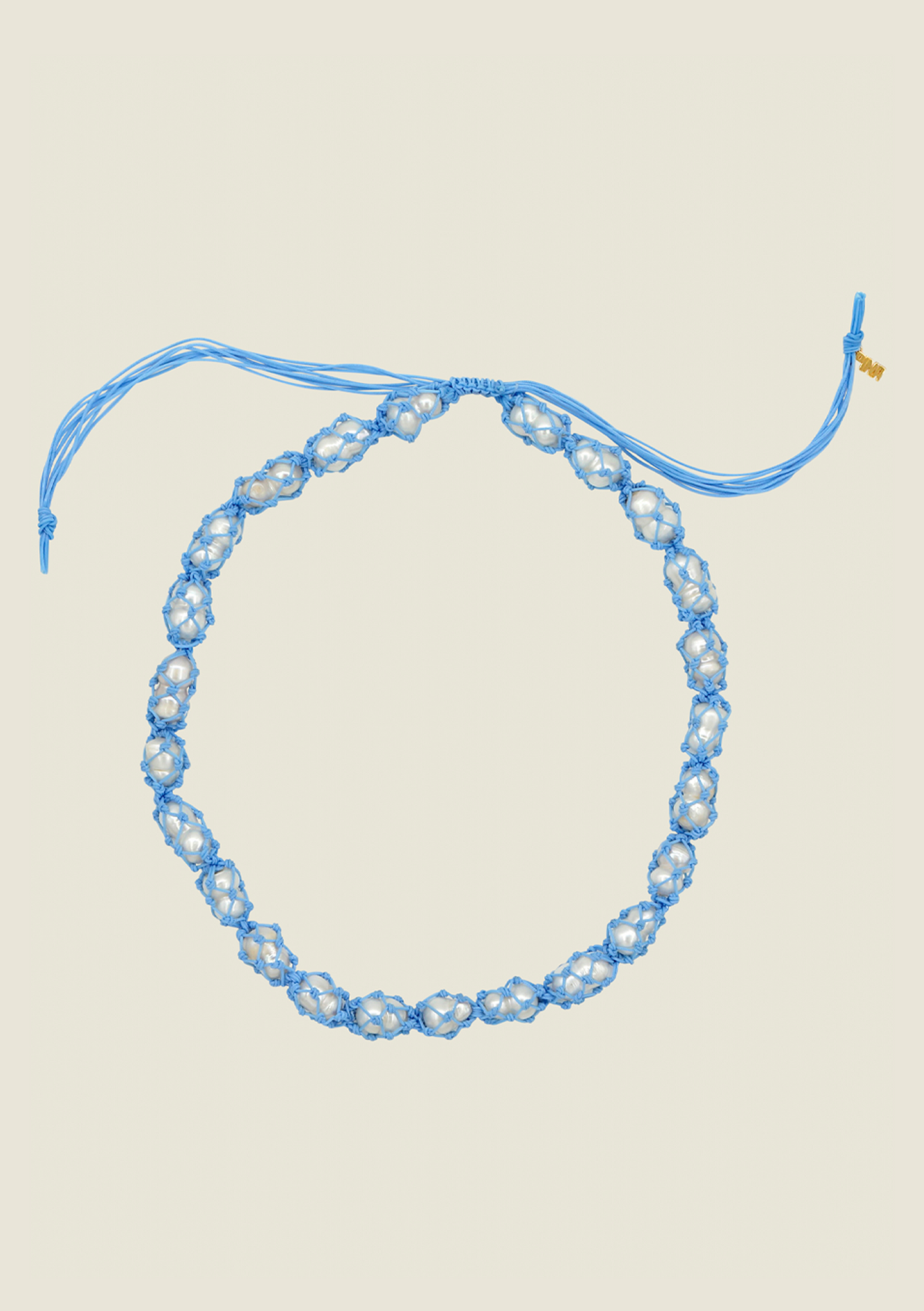 Pearl Melon Necklace / Blue & Pearl