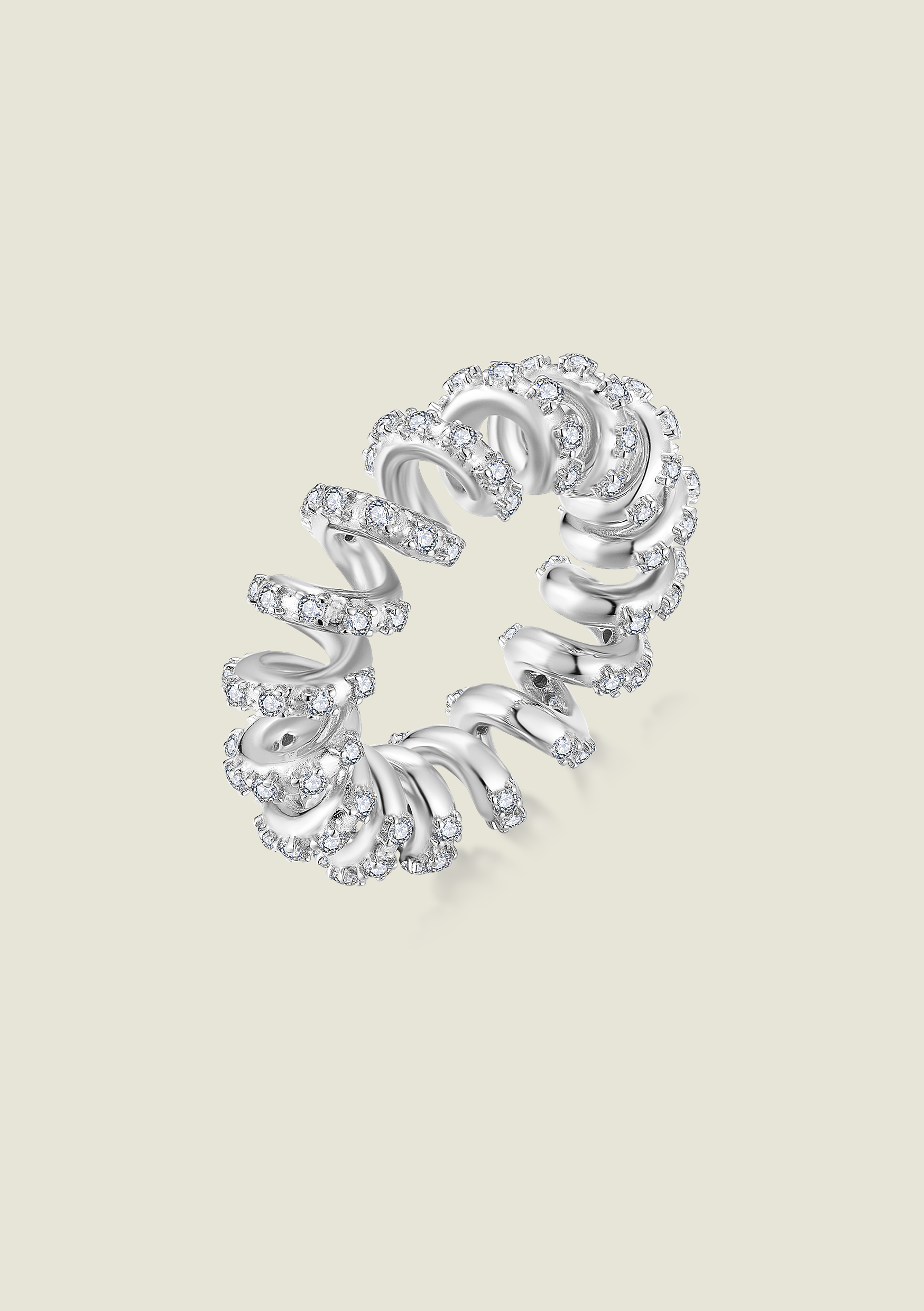 Silver Spiral Ring