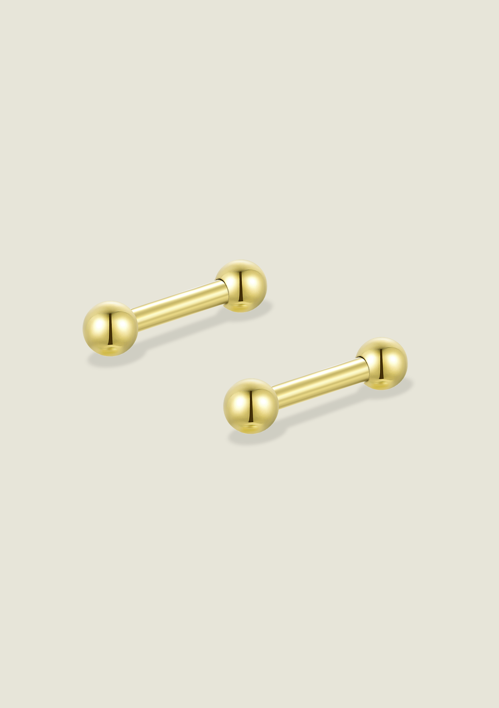 Large Bar Charm Set - Gold