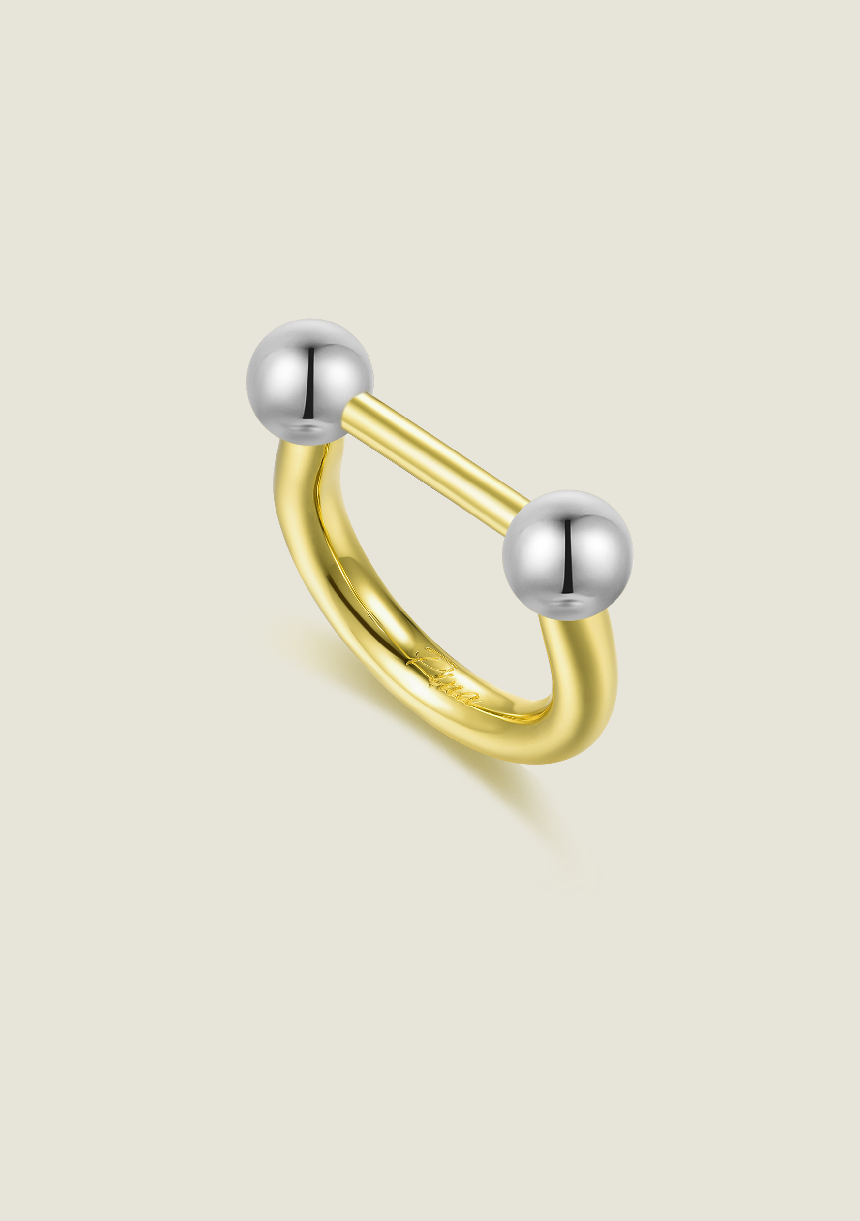 Bar Ring - Gold & Silver