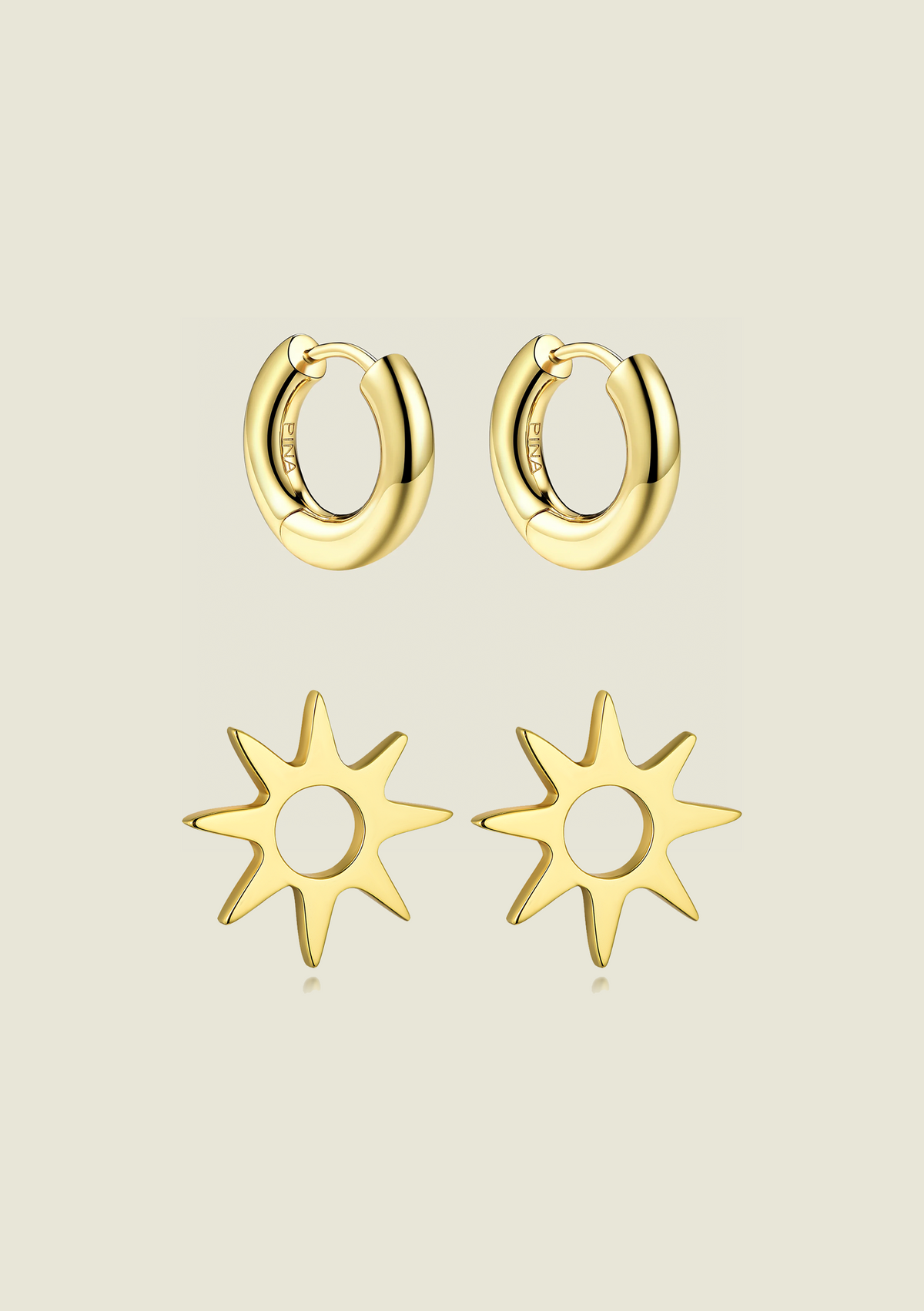 Medium Core Hoop & Spike Charm Bundle