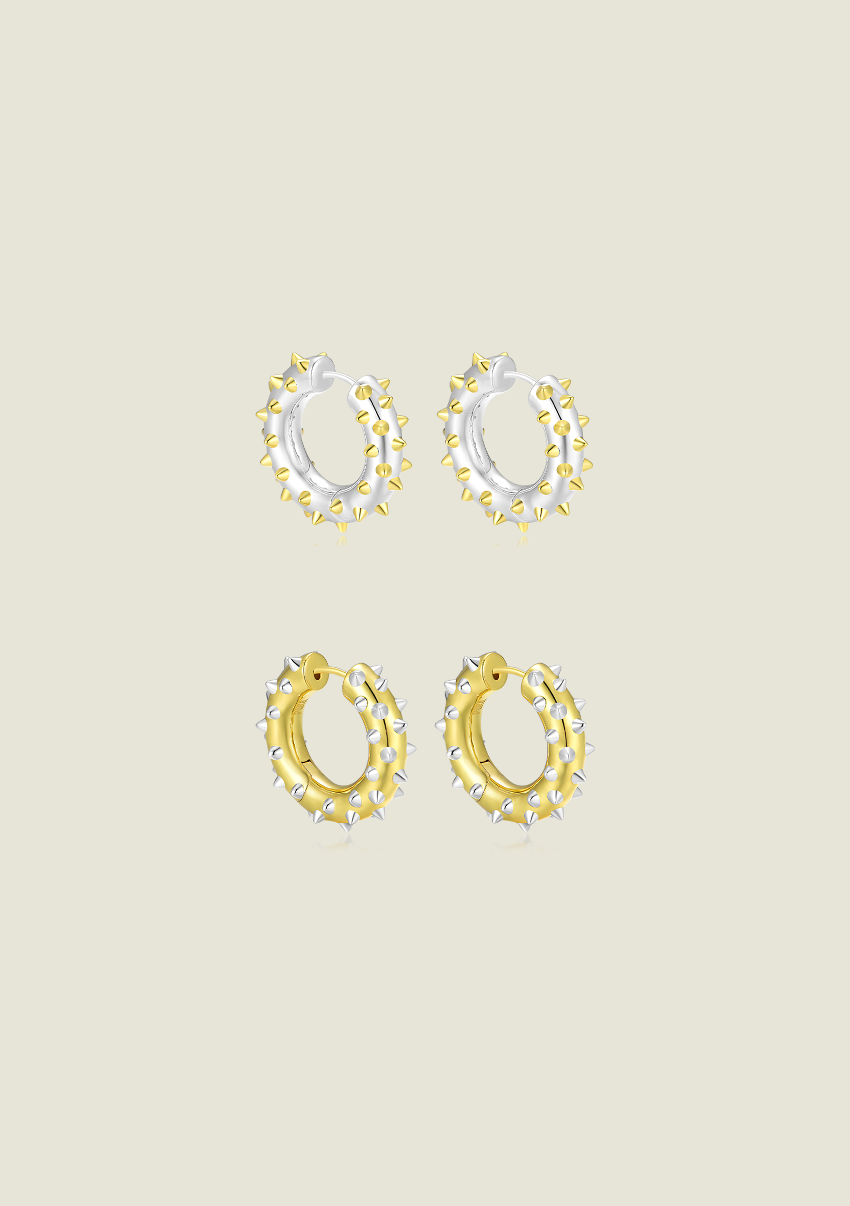 Mini Spike Bundle: Silver & Gold