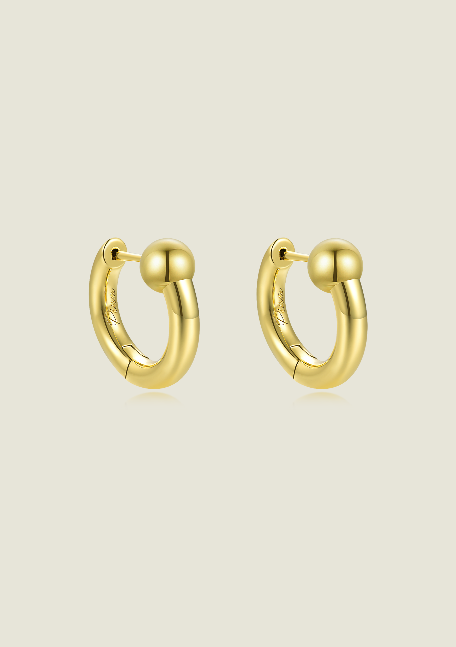 Sol Mini Hoop - Gold