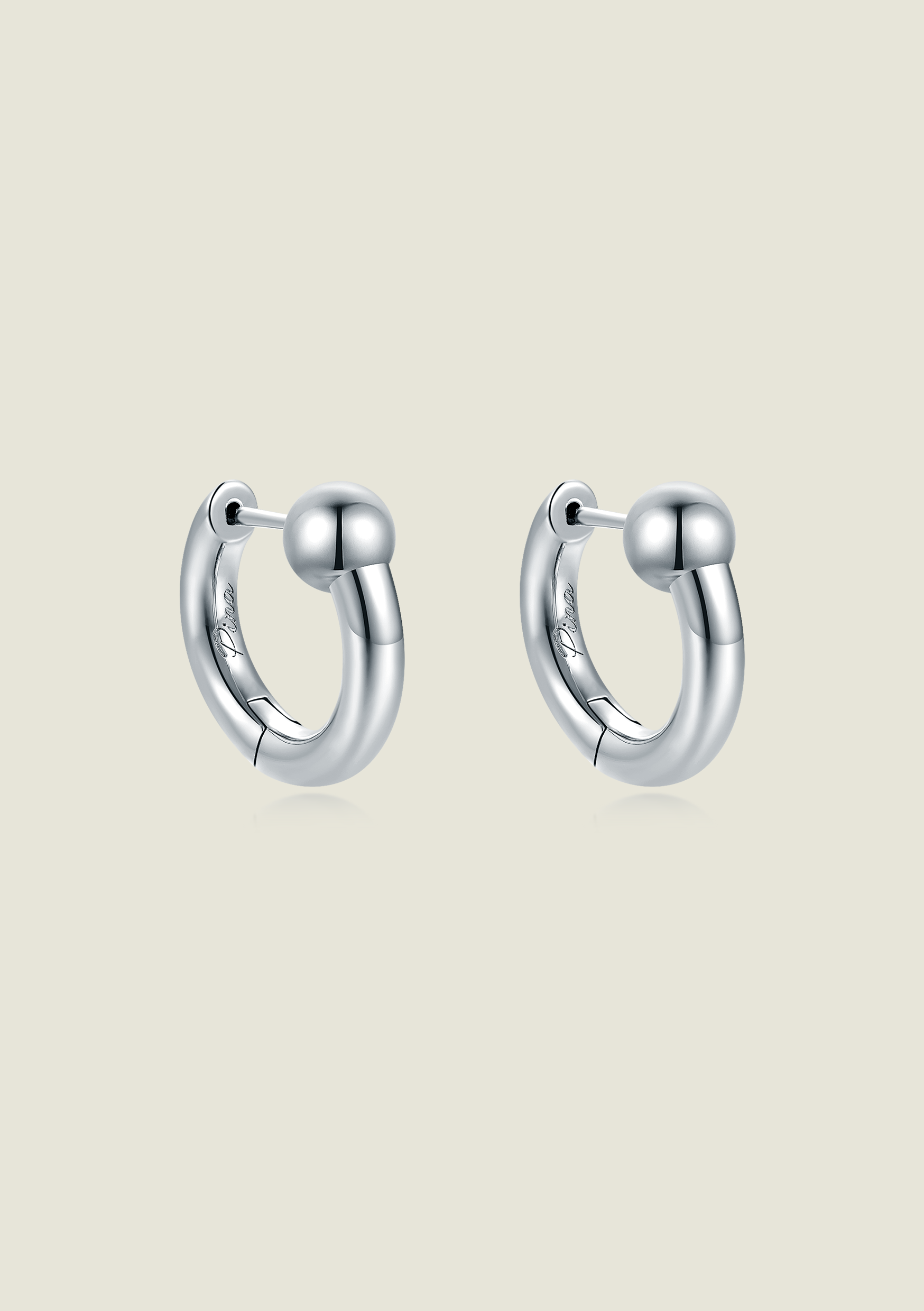 Sol Mini Hoop - Silver