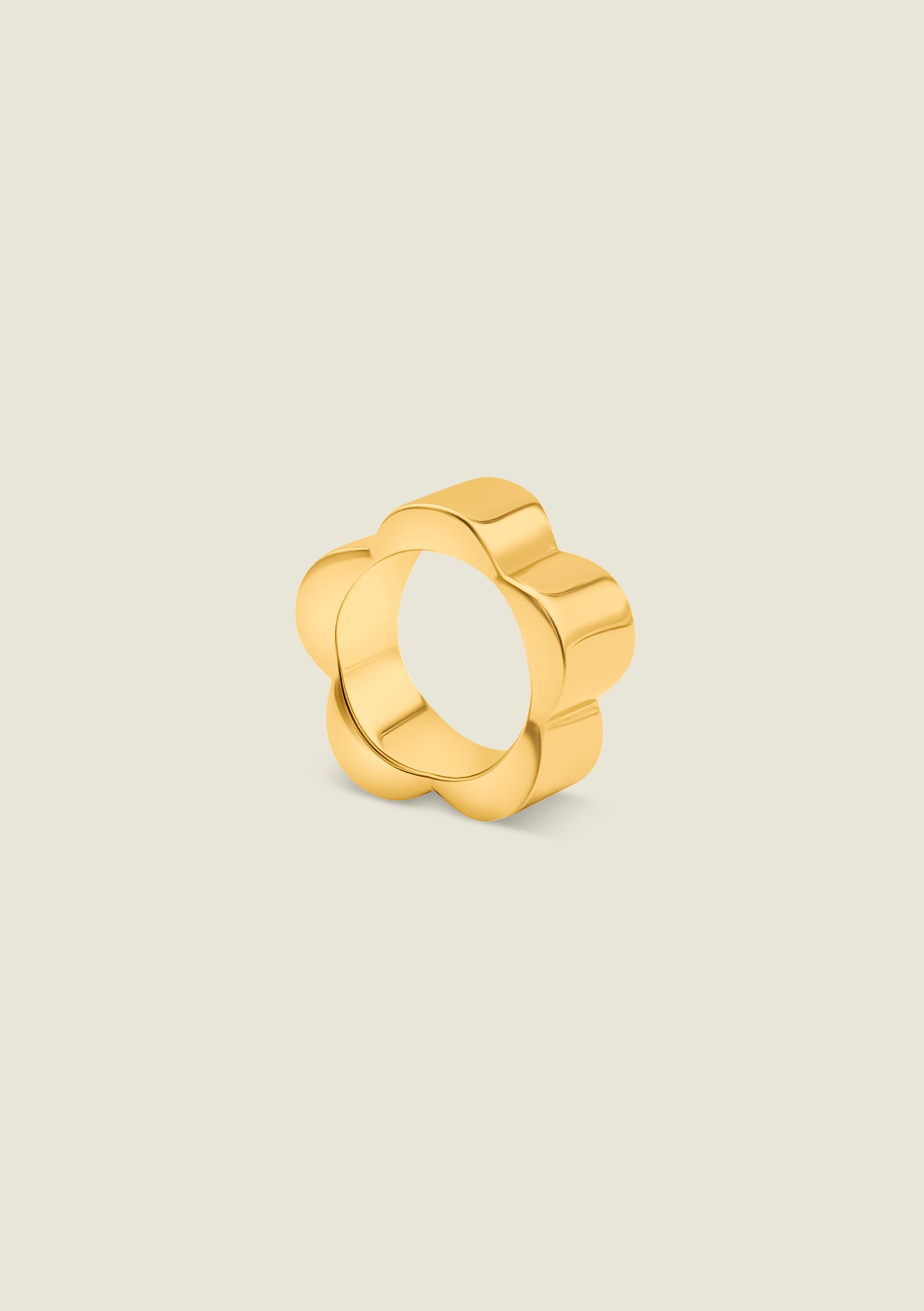 Gold Daisy Band Ring