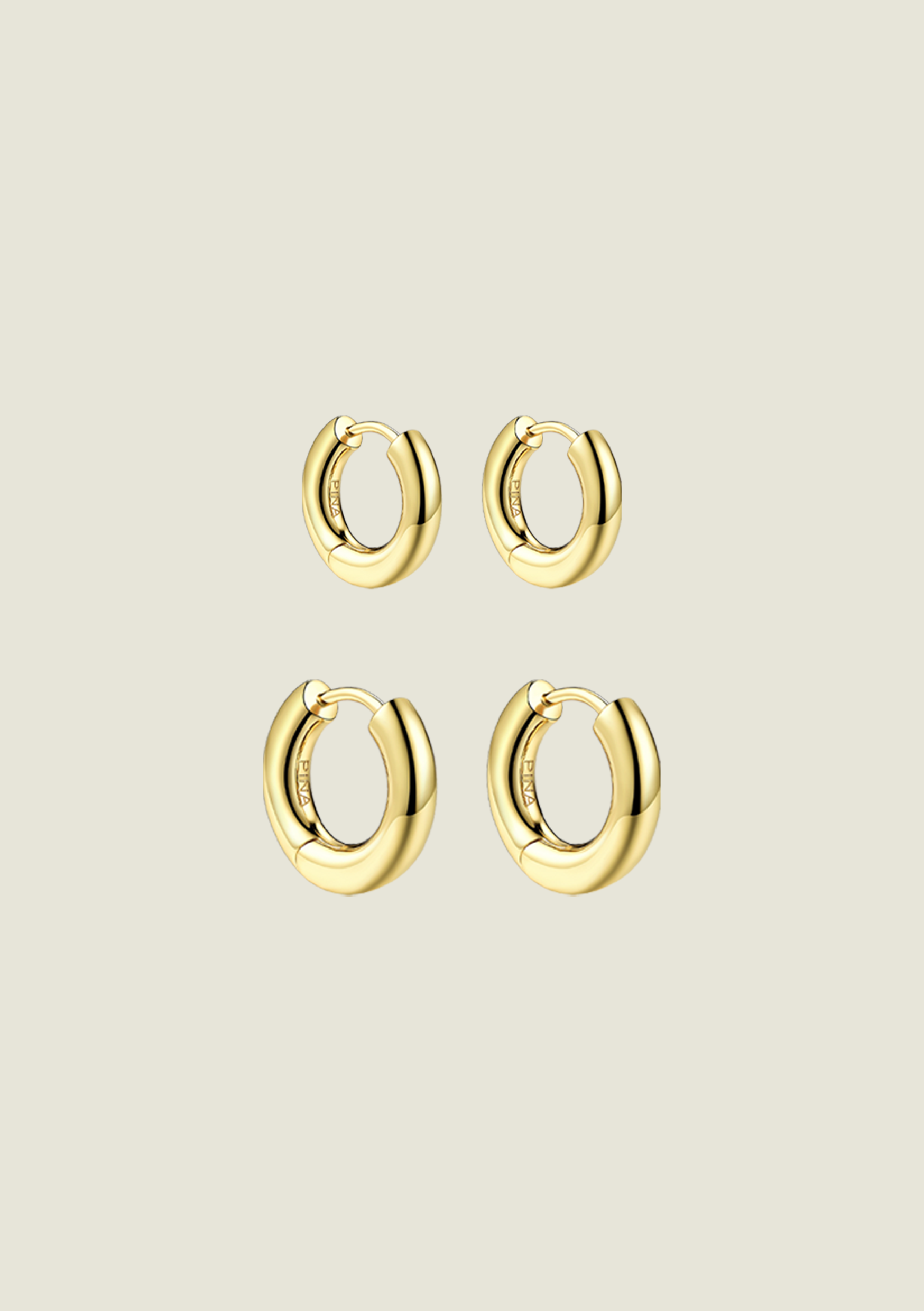 Mini Gold & Medium Gold Hoops