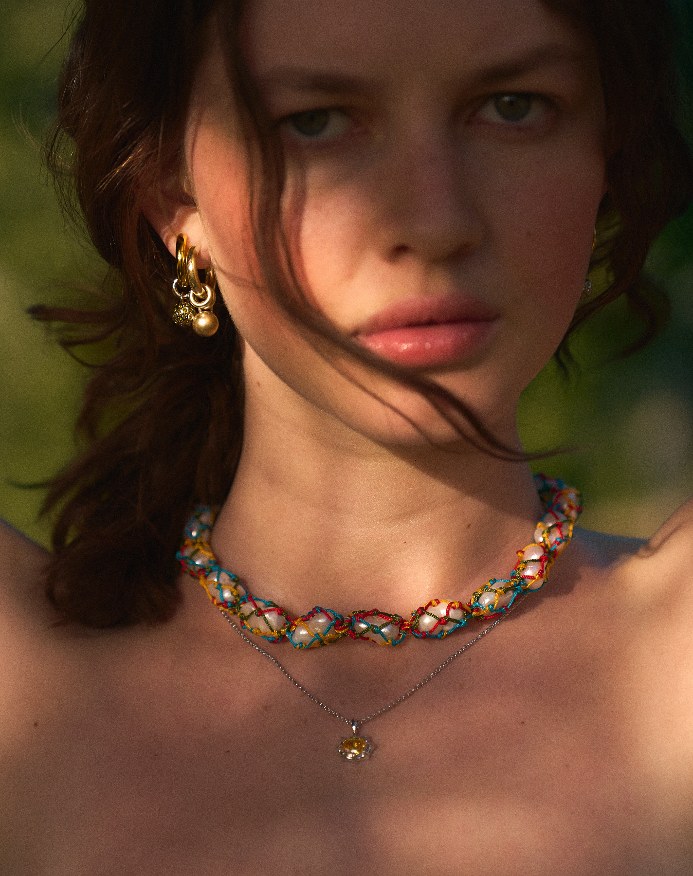 Multi Pearl Melon Necklace