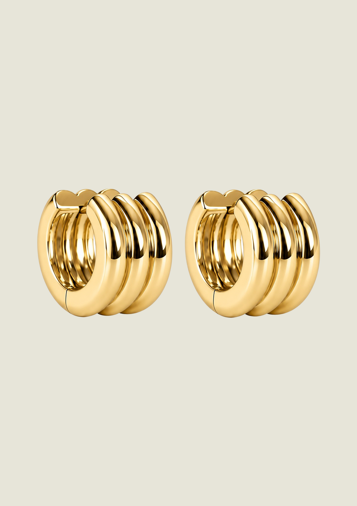 Triple Chunky Hoop