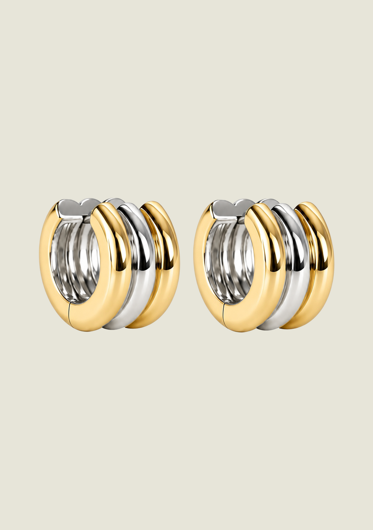 Triple Chunky Hoop