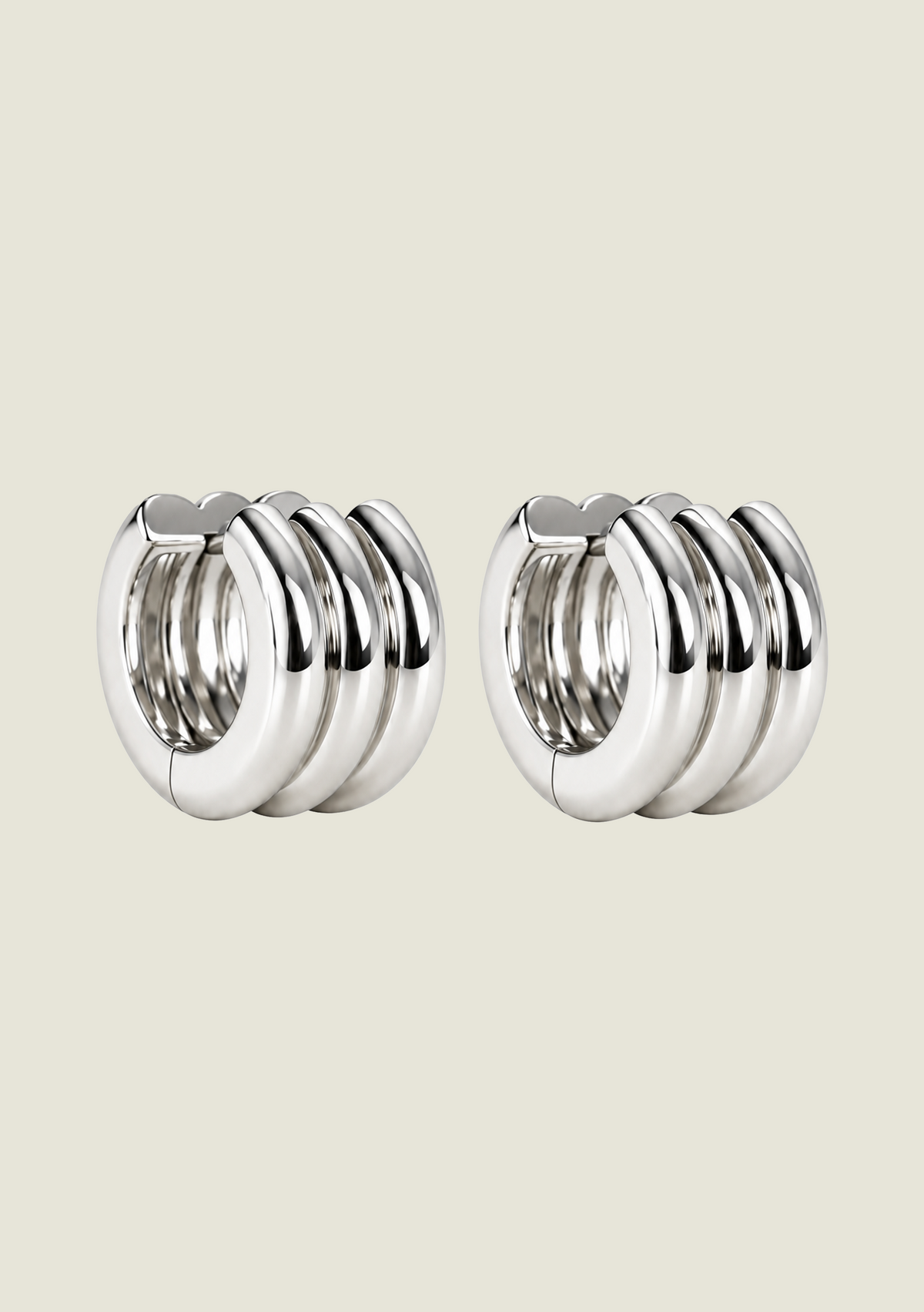 Triple Chunky Hoop
