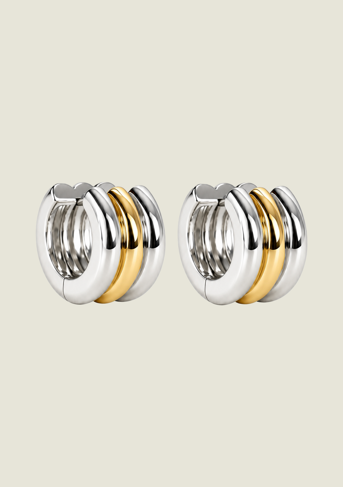 Triple Chunky Hoop