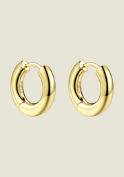 Medium Gold Hoops - Includes 2x Free Solid Colour Daisy Charms!